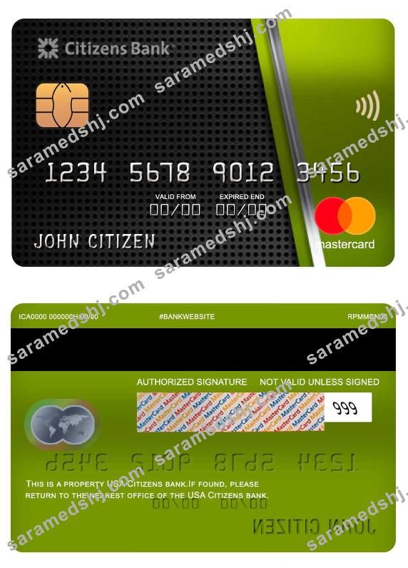 USA Citizens bank mastercard